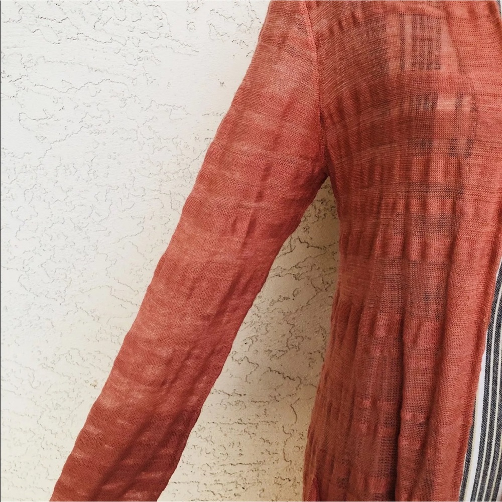 Anthropologie Moth Peach Sun Duster Sweater - Picture 4 of 7